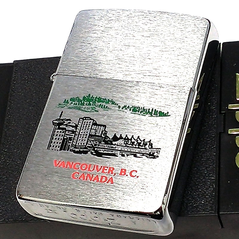 【20%OFF!スーパーSALE対象】ZIPPO ライター カナダ製 1995年製 バンクーバー オンタリオ製 レア ジッポ ビンテージ 廃盤 おしゃれ 珍しい...