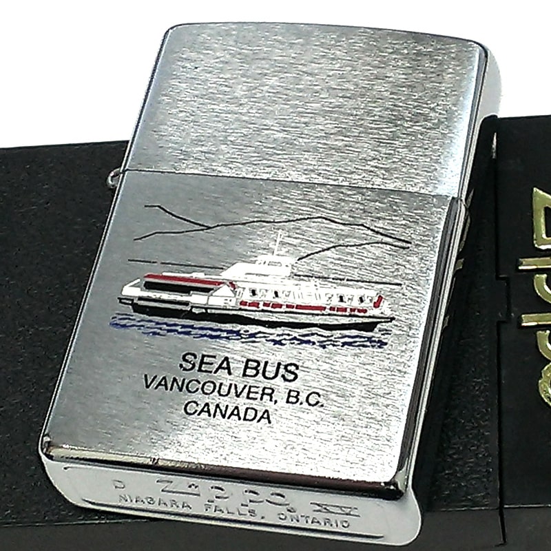 ZIPPO ライター 1999年製 カナダ製 バンクーバー 船 オンタリオ製 絶版 廃盤 ヴィンテージ レア ジッポ 珍しい 未使用品 ビンテージ シルバー かっこいい メンズ おしゃれ プレゼント ギフト