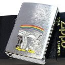 ZIPPO ライター レア 2002年製 一点物 カナダ製 廃盤 ジッポ ナイアガラ・フォールズ 虹 オンタリオ製 滝 絶版 レインボー ビンテージ 珍しい 未使用品 ヴィンテージ シルバーサテン おしゃれ メンズ ギフト プレゼント