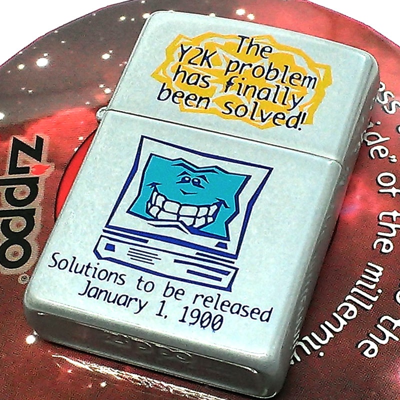 ZIPPO ライター ミレニアム 1点物 カナダ製 1999年製 オンタリオ製 レア ジッポ 廃盤 おしゃれ ポップ 珍しい ヴィンテージ 未使用品 ビンテージ 絶版 プレゼント ギフト