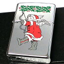 ZIPPO ライター クリスマス ジッポ 絶版 1999年製 1点物 レア シルバー サンタ ヴィンテージ 天使 かわいい X'mas ビンテージ 未使用品 珍...