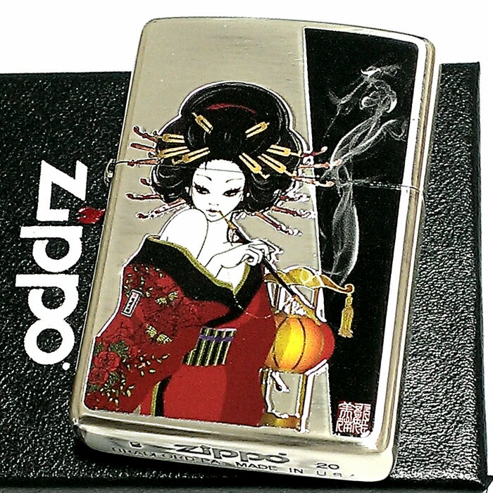 ZIPPO ライター 煙管と女 和柄 ジッポ