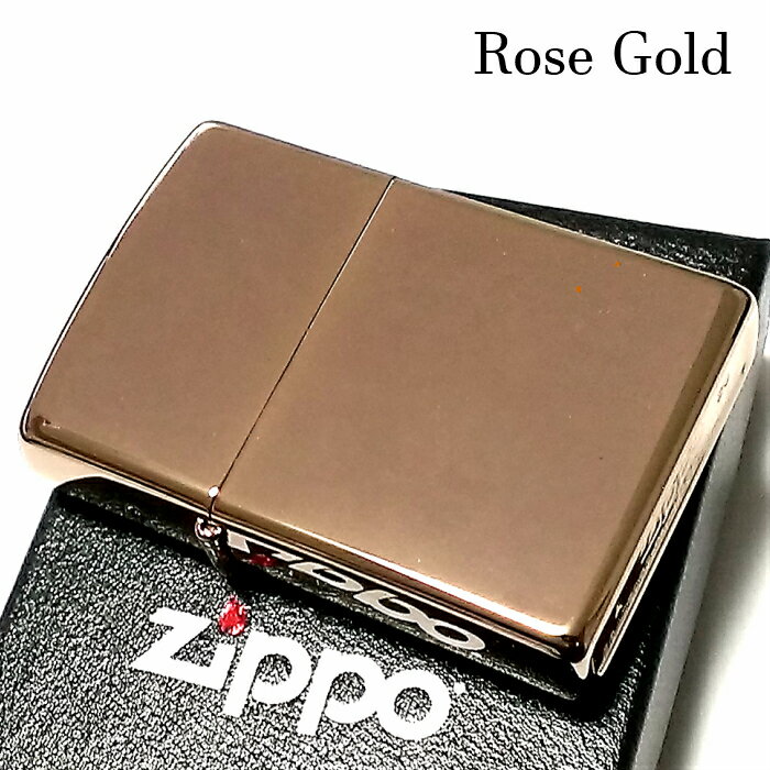 楽天Zippoタバコケース 喫煙具のハヤミZIPPO ライター ローズゴールド ジッポ 無地 シンプル スタンダード かっこいい 鏡面 動画有り おしゃれ 定番 メンズ レディース ギフト プレゼント