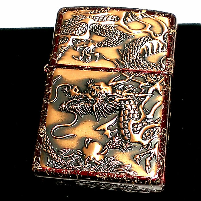 ZIPPO 和柄 ライター ライズメタル 赤龍 金乱糸 赤 金 伝統工芸 ジッポ 本漆塗り かっこいい 竜 動画有り レッド ゴールド おしゃれ ドラゴン 高級...