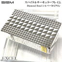 SAROME 訳あり特価 ガスライター ダイアモンドヘッド ターボ EXCEL シルバー 50ミクロン サロメ スパイラルサーキュラーフレイム おしゃれ 両面加工 彫刻 銀 SRM 廃盤品 絶版 アウトドア キャンプ かっこいい メンズ 屋外 動画あり