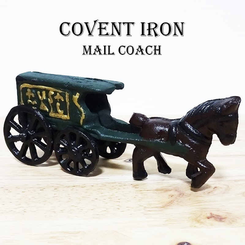 置物 アンティーク コベントアイアン 馬 US MAIL COACH 可愛い 玄関置物 ビンテージ 店舗 お店 カフェ お洒落 かわいい アンティーク アメリカン 雑貨 インテリアのサムネイル