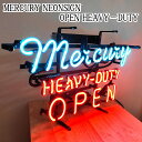 ネオンサイン おしゃれ マーキュリー 電飾看板 オープン ライト アメリカン 雑貨 MERCURY ロゴ OPEN 真空管 かっこいい ガレージ 壁掛け 照明 アンティーク 店舗 インテリア ヴィンテージ お店 バー カフェ レストラン(3)