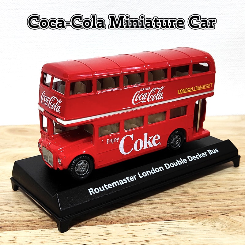 ミニカー コカコーラ ロンドンバス おしゃれ オブジェ 車 Coca-Cola Miniature Car 1960 Routemaster London Double Decker Bus 可愛い 正規ライセンス品 アメリカン 雑貨 インテリア カフェ 店舗