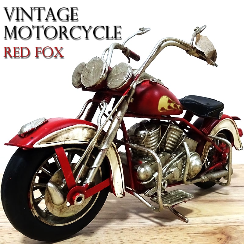 ヴィンテージ モーターサイクル アメリカンバイク RED F