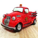 貯金箱 FIRE TRUCK おしゃれ マネーバンク ヴィンテージ 消防車 オールディーズ 車 オブジェ コインバンク 赤 ビンテージ アンティーク おもちゃ レトロ アメリカン 雑貨 置物 男の子 かわいい