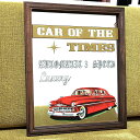ミラー おしゃれ アメリカン 雑貨 木製 鏡 レトロ パブミラー かっこいい アンティーク 壁掛け CAR OF THE TIMES インテリア 壁飾り 可愛い バー 店舗 ガレージ カフェ(3)