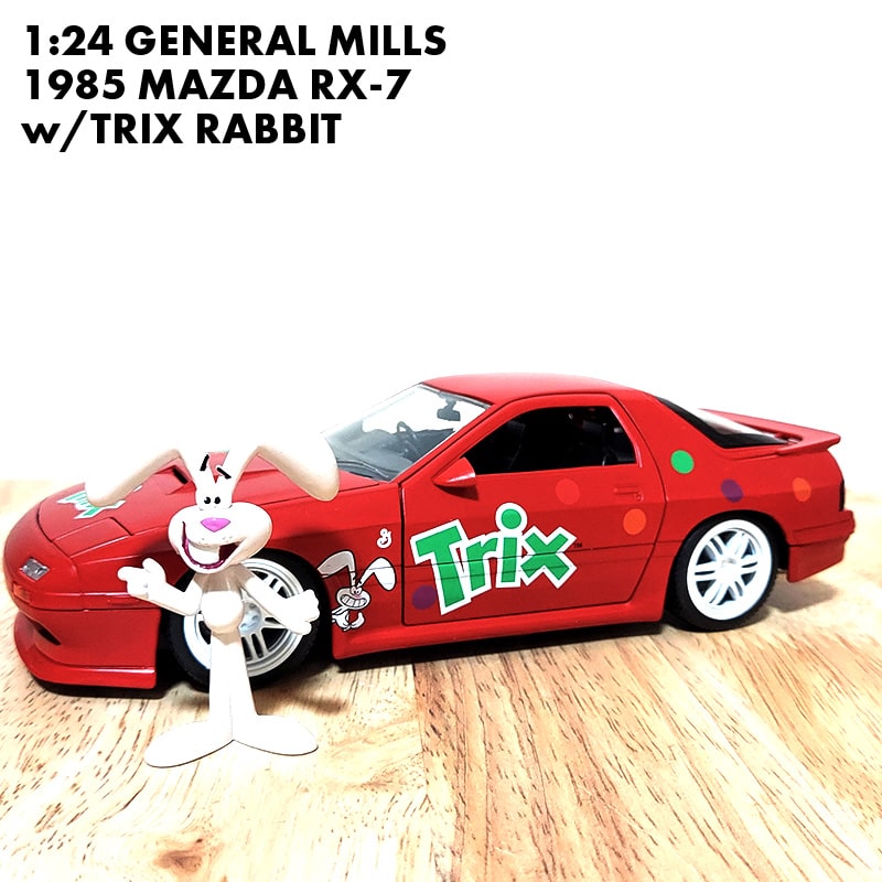 tBMA WFl~Y ~jJ[ MAZDA RX-7 FC3S gbNX rbg l` [lE~Y CeA u 킢 GENERAL MILLS AJG 1:24 GENERAL MILLS 1985 w/TRIX RABBIT LN^[  JtF