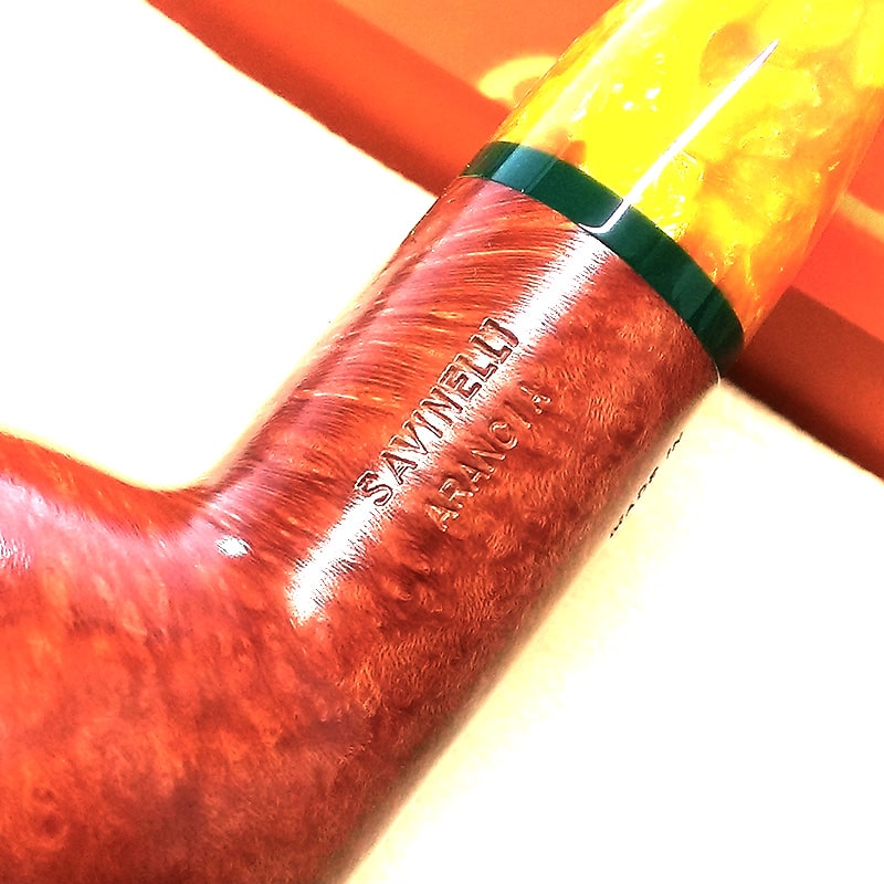 パイプ 喫煙具 SAVINELLI アランシア 320 サビネリ オレンジ おしゃれ イタリア製 パイプ本体 たばこ タバコ 9ミリフィルター 橙色 高品質 メンズ ギフト プレゼント 3