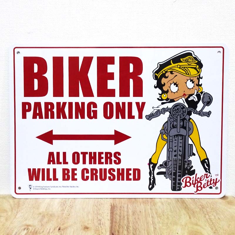 y|Cg5{zTC{[h Ŕ  Betty Plastic Sign Board BIKER oCJ[pԏ xeBEu[v Betty Boop v[g K[W Ǐ AJ  G CeA fBXvC 킢 JtF X