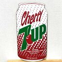 ブリキ看板 7UP CHERRY さくらんぼ アンティーク 懐かしい 缶 ガレージ グリーン かわいい 目立つ 緑 プレート 壁飾り アメリカン 雑貨 インテリ...