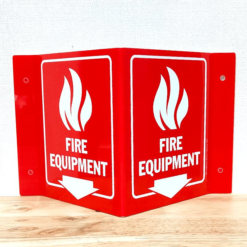 サインボード 看板 PROJECTING SIGN FIRE EQUIPMENT 消防設備 プレート インテリア オフィス ディスプレイ ガレージ セキュリティー 警告版 壁飾り プロジェクトサイン アメリカン おしゃれ 雑貨 かわいい カフェ 店舗