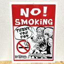 メッセージボード NO SMOKING サインボード アメリカン 雑貨 Rat Fink プレート ガレージ ラットフィンク 禁煙 壁飾り アメリカン キャラク...