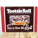 楽天Zippoタバコケース 喫煙具のハヤミブリキ看板 お菓子 TOOTSIE ROLL チョコレート トッツィロール かわいい プレート 壁飾り 可愛い アメリカン 雑貨 インテリア おしゃれ ロゴ カフェ 店舗