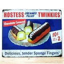 ブリキ看板 Hostess Twinkies プレート メタルサイン かわいい ビンテージ スイーツ アメリカン雑貨 部屋 アンティーク インテリア カフェ お店 バー 店舗