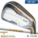 マスダゴルフ JM-H2アイアン(JMH2) 6本セット(#5〜PW)ニッケルクロムメッキ仕上げ 2023年モデル ダイナミックゴールド120 R300,S20...