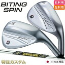 ブリヂストン バイティングスピン ウェッジ メッキ仕上げ 日本正規品 ダイナミックゴールド ミッド 115 R300,S200,X100(Dynamic Gol...