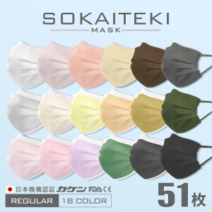 ☆4点6%OFFセール 5/5まで☆【耳が痛くならない血色マスク】 マスク 50枚 不織布 カラー ピンク ライラック 立体 日本企画 平ゴム 不織布マスク 黒 不織布 包装 メンズ 大きめ こども やわらか いつもの 耳が痛くならない 夏 大人 安い おしゃれ 使い捨て 爽快適