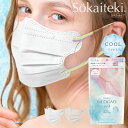 \ 在庫限りの売り切り価格! / Sokaiteki biCOGAO マスク 冷感マスク 冷感不織布マスク 不織布 立体 3Dマスク プリーツタイプ 立体マスク...