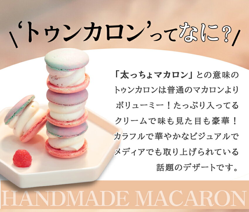 [楽天ランキング1位獲得!]太っちょマカロン MACAPRESSO 選べる 6個セット マカプレッソ トゥンカロン マカロン macaron 韓国 スイーツ デザート プレゼント ギフト