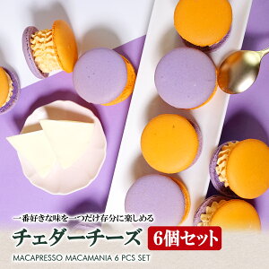 太っちょマカロン MACAPRESSO マカマニア チェダーチーズ 6個セット マカプレッソ トゥンカロン マカロン macaron 韓国 スイーツ プレゼント ギフト