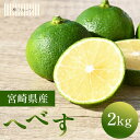 『 9月6日へべすの日までの特別価格 』 【宮崎県産 へべす 約2kg 林フルーツ】柑橘 季節の野菜 旬 送料無料