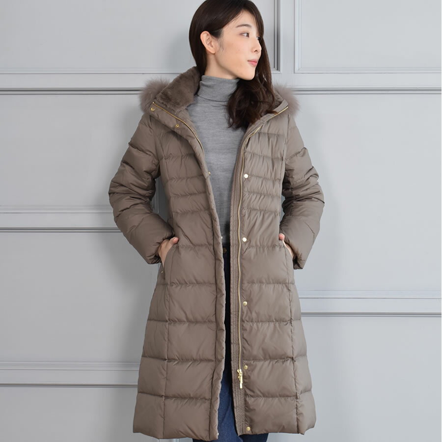 楽天市場】ファー コート（カラーブラウン）の通販