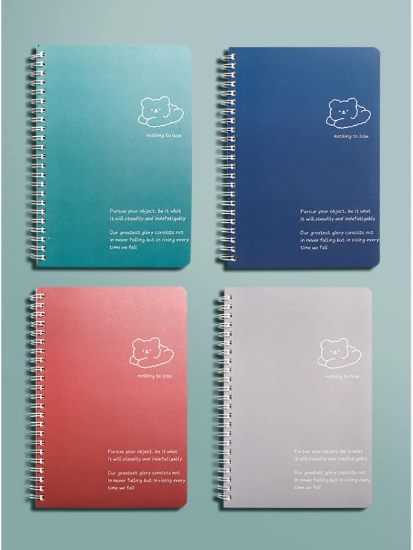 事務用 オフィス用 ビジネス スケジュール帳 b5メモ帳 普通横罫 8mmの罫線幅 ソフトカバー セット 4種 横罫線入り システム手帳