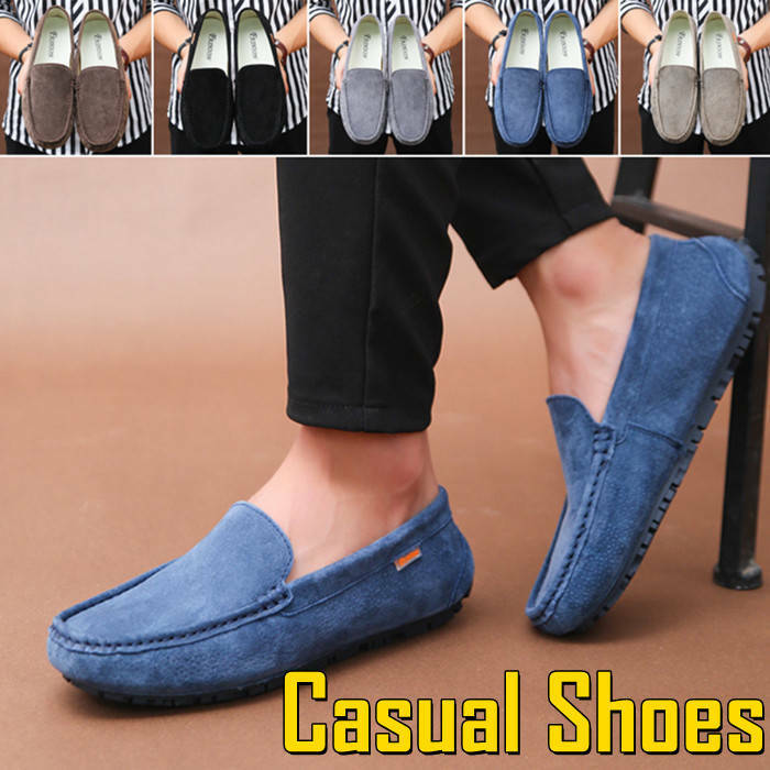 コンフォート カジュアルシューズ レザーシューズ 牛革 本革 柔らかい メンズシューズ デッキシューズ モカシン スエード生地