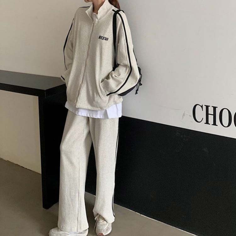 学 レディース 上下セット 部屋着 ルームウェア セットアップ ジップ 春秋 スポー...