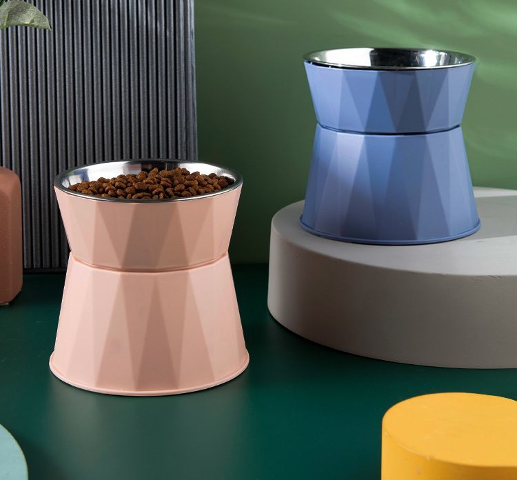 ペ エサ入れ スタンド 吐き戻し軽減 負担軽減 食べやすい 取り外し可能 高さがある 餌皿 猫用 犬用 水入れ 餌入れ ペット用食器