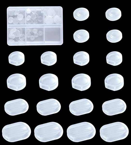 パー カバー 式 クリップ ヤリング 滑り止め 痛くない 目立たない 半透明 カバー ネジ式 クリップ式 シリコン 46個セット 5種類