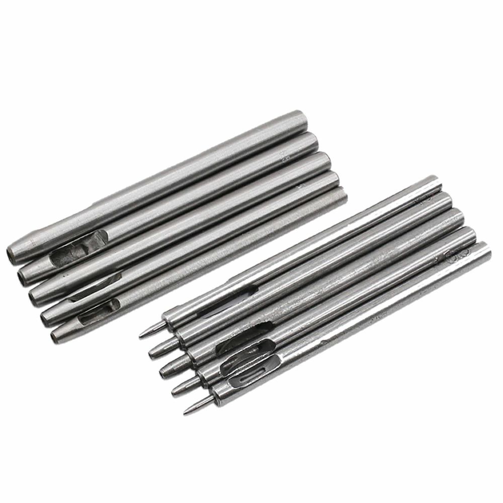 革 ベルト パンチングツール 革彫刻 作業 便利 DIY工具 DIY 革ポンチ ポンチセット 穴あけポンチ 10本..