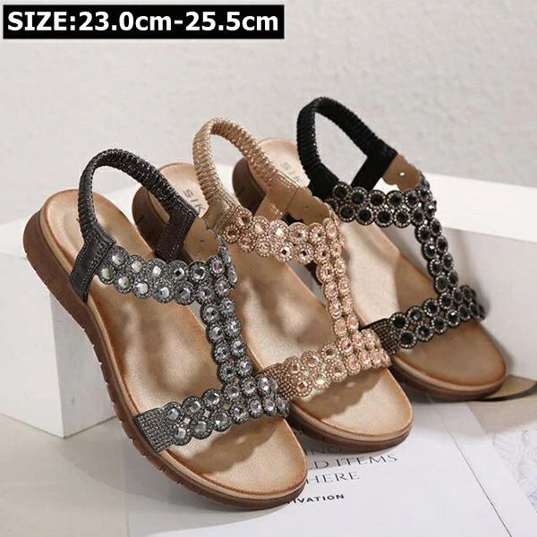 歩きやすい フラットサンダル ぺたんこ サンダル レディース グラディエーターサンダル 軽いコンフォートサンダル レディース