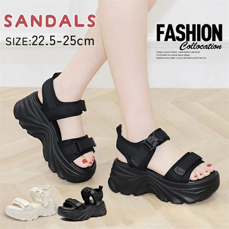 ビ シューズ サンダル 可愛い 美脚 オシャレ やすい 歩き レディース サンダル 厚底サンダル スポーツサンダル 厚底 レディース