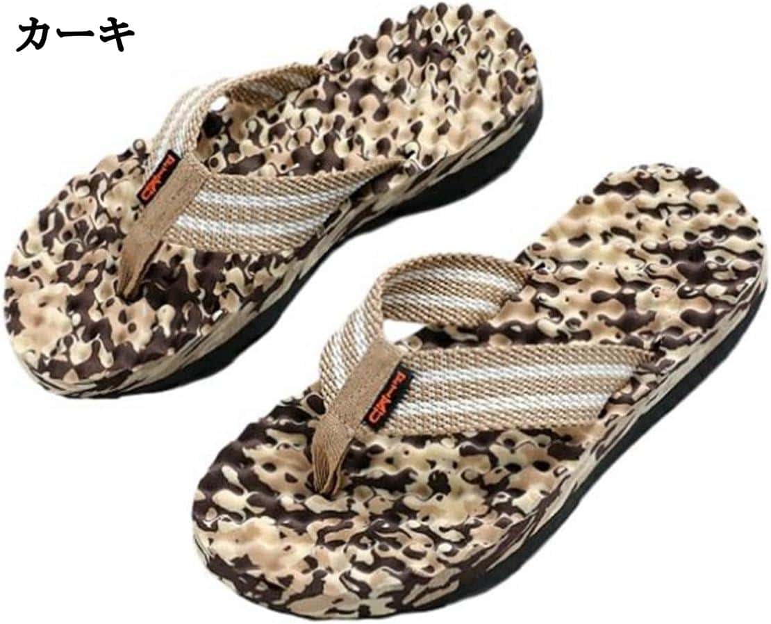 耐 滑りにくい 軽量 シンプル 夏 パッチワーク ミリタリーデザイン 迷彩 スリッパ メンズ トングサンダル 鼻緒付き 大きいサイズ