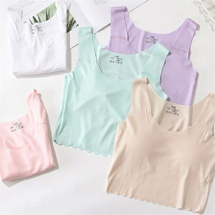 ノン130〜170サイズ ジュニアブラ 肌着 ガール 女の子 ファーストブラ タンクトップ 小学生 キッズ キ..