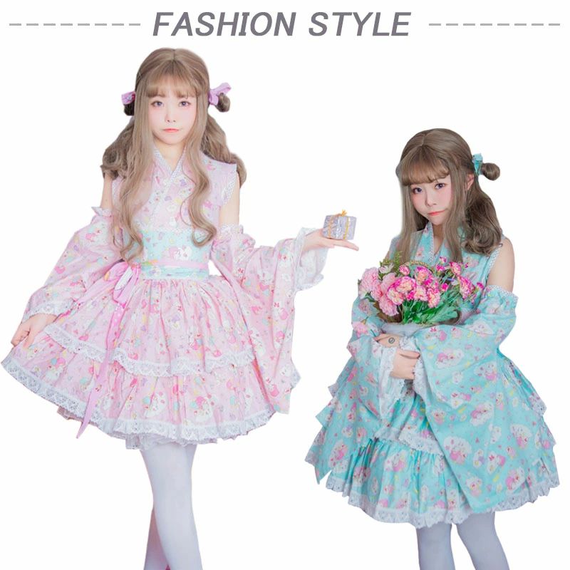 お姫様 ハロウィン 女性 クリスマス イベント用 お祭り パーティー 和風浴衣コスチューム ワンピース ロリータ系 女の子