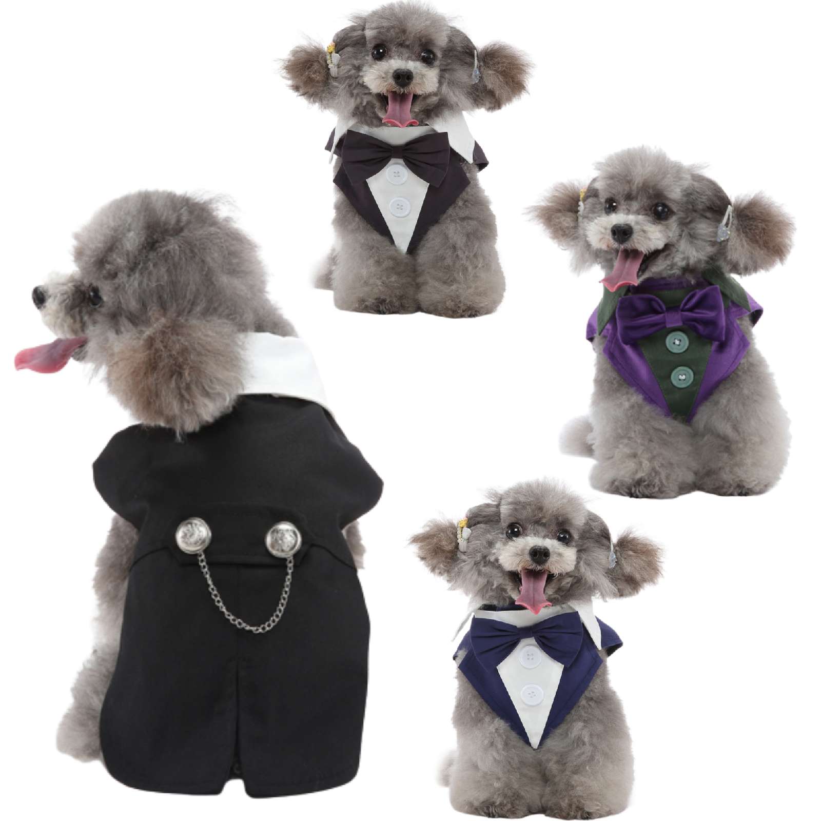 トイプ バースデー お誕生日 パーティー ペット服 シャツ カジュアル 蝶ネクタイ かわいい 猫 おしゃれ 服 猫用 犬用 タキシード