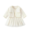 チュールワン アウター 春秋 長袖 2点セット スーツセット 子供服 子供ドレス ベビードレス スーツ 入園式 女の子 セットアップ