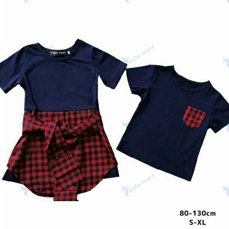 リ 母の日 誕生日 ペアルック 花柄 ギフト プレゼント ペアルック 女の子 男の子 チェック リンクコー..