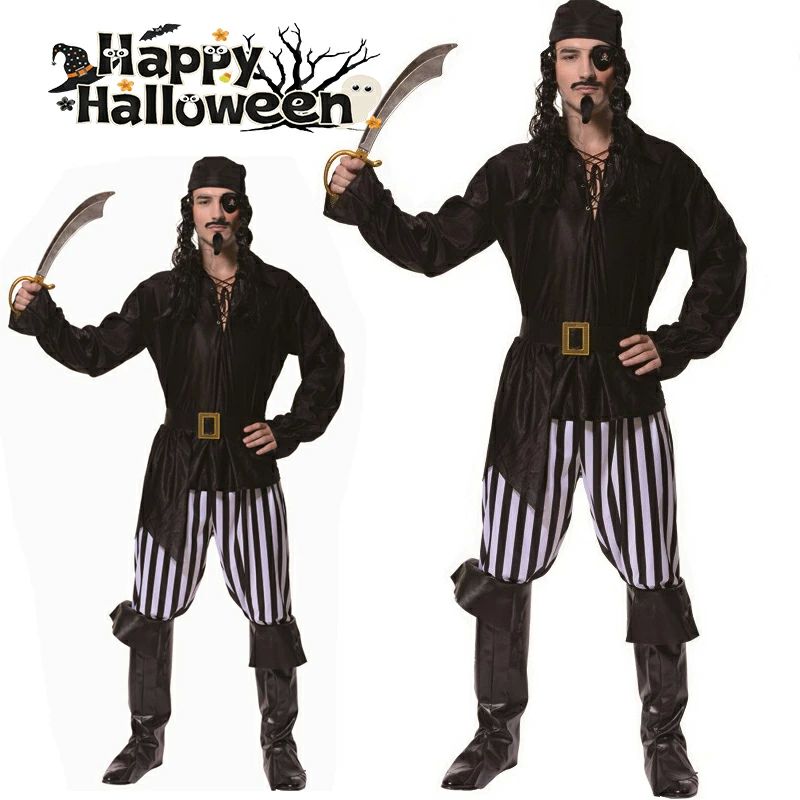 仮装 写真 学園祭 文化祭 大人用 アイマスク シューズカバー ベルト ズボン トップス 帽子 大人 海賊 ..