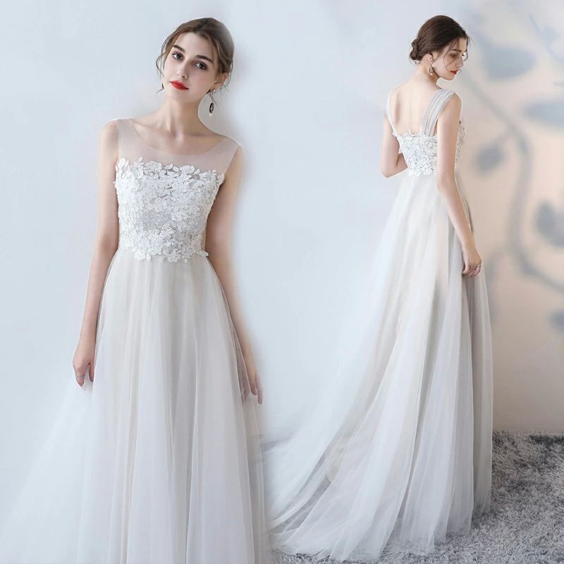 花嫁 海外挙式 前撮り ワンピース ドレス ブライダル ノースリーブ 花嫁 フォーマルドレス 二次会 後撮り 白 ロングドレス