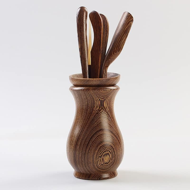 (F) プレゼント テーブル装飾 6点セット 茶筒 茶挟 茶入 茶針 茶匙 茶則 茶道具 六君子 中国茶 茶器