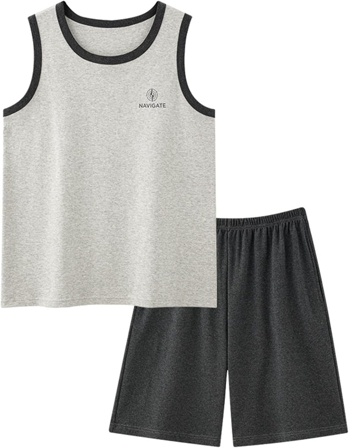 カジュ 寝巻き ナイトウェア 肌に優しい 吸汗速乾 通気性 上下セット ショーパン 丸首 ノースリーブ 綿..