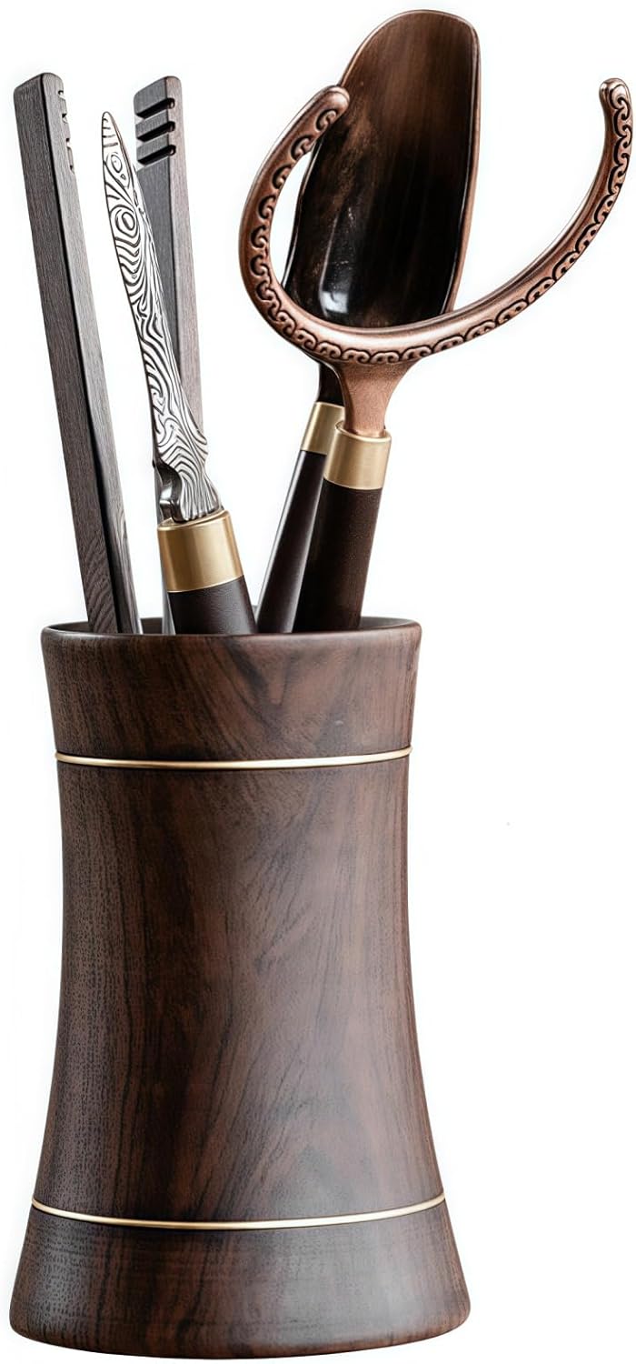 中 茶具収納セット 手作り 茶芸道具 工夫茶 茶道用品 茶器アクセサリー 茶筒付き 茶針 茶箸 茶通し 茶さじ 茶道六君子5点セット